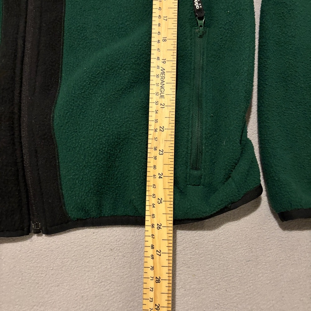 adidas Polar Fleece Jacket Size Small Green Black Hooded Full Zip Outdoor IC2340 - Picture 5 of 7